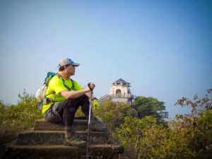旗靈縱走 玉山尾稜的饗宴 望著旗山 美濃 大高雄 