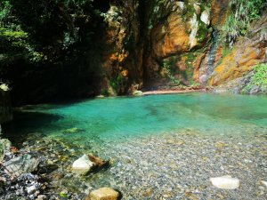 南投魚池水道頭瀑布，水社大山捷徑