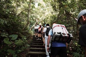 高雄柴山越野挑戰 揹水回饋山林體驗奉茶文化