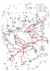 新北市雙溪 三方向山系 三方向山 橫山 破子寮山東峰 三分二山 三方向山北稜 芊蓁坑古道 三方向山古道 竹子山古道 壽山宮稜 紅壇古道 石盤寮瀑布區域山徑已整闢完成(2025-02-28)
