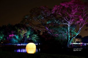 【嘉義】地表最大月亮抵嘉--嘉義市北香湖公園.光織影舞.夜遊光影藝術展