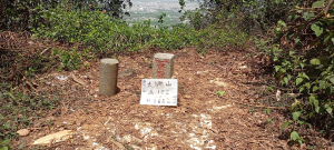 探勘大棚山外加清水濁水溪右10/18町杭標+土木局橫斷標第？號基石+「西勢厝」及「阿媽厝」二顆土地調查局圖根點。