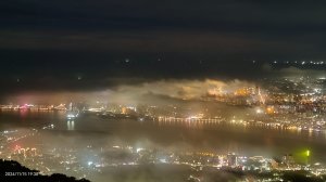 觀音山下雲霧飄渺&月圓百萬夜景11/15