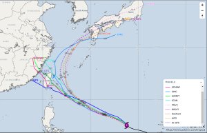 [氣象]Windy氣象網站預測颱風路徑屢次令人失望，AI成為中長天數預報的利器