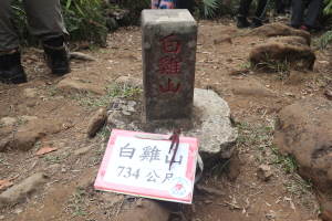 白雞三山抖 路滑擔心走