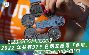 【世界馬拉松大滿貫 WMM】2022 年共有979 名跑友獲得「冬甩」 東京馬拉松只有 5 名六星上將