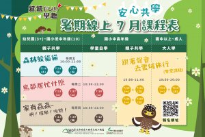 【活動】暑期安心FUN學趣，「線上環教課程」上線囉！