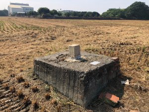 雲林縣斗六市、斗南鎮、古坑鄉三等三角點平地基石。斗六、黃厝林頭、猴悶溝、後溝子、新埔