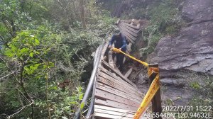 【公告】東埔八通關步道3.4公里處棧橋損壞，非必要請勿前往‼