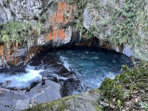 「七彩岩壁」南投帖比倫峽谷瀑布