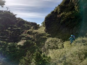 關山嶺山的小驚喜：山頂後營地，關山越嶺古道下另一端隧道口