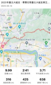 20230514-臺北大縱走第五段之巧遇藍鵲（碧山巖→劍潭捷運站）