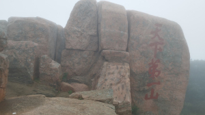 淒風苦雨，淒淒慘慘戚戚，山東泰山行