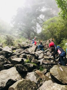 玉山前峰 化身為石頭的瀑布