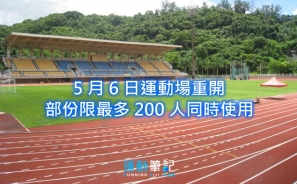【重開日子又改】5 月 6 日運動場重開  部份限最多 200 人同時使用