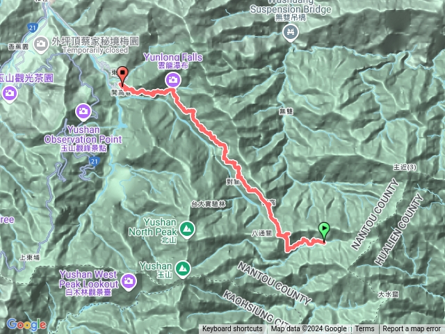 南二段D5白陽金礦到八通關登山口預覽圖