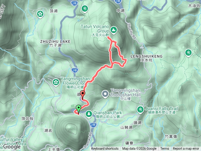2026-08-16公車總站-(苗圃線)-七星山主峰-東峰-七星公園-陽管處遊客中心預覽圖