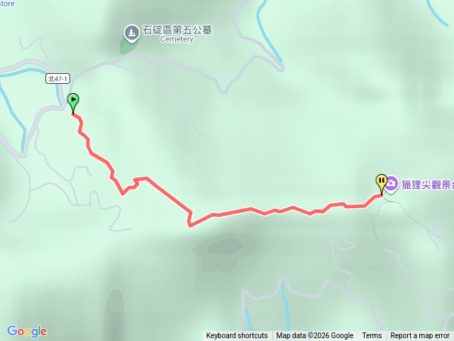 獵狸尖登山步道(北47-1鄉道登山口)