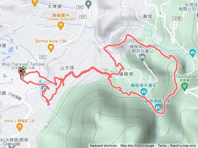 天元宮-楓樹湖古道O形