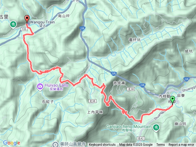 2025-08-19威惠廟絹絲瀑布下內平林山和尚尖回望古車站