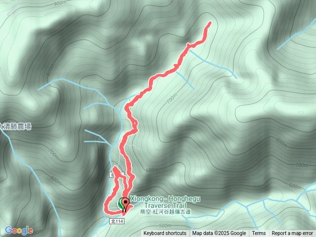 熊空林道-熊空瀑布原路返回