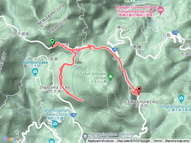 走遍陽明山尋寶任務環七星山人車分道-百拉卡公路入口站至冷水坑段20230916153641