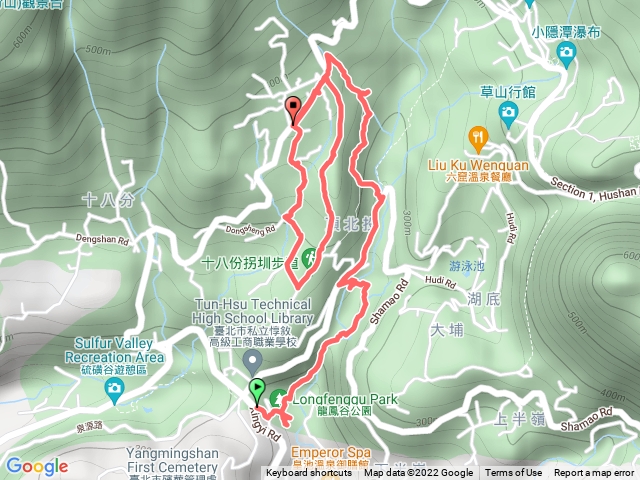 龍鳳谷步道-拐圳步道-風尾步道-頂圳步道連走