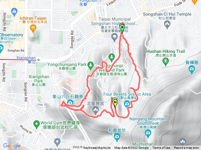 台北四獸山（虎、豹、獅、象）O型縱走