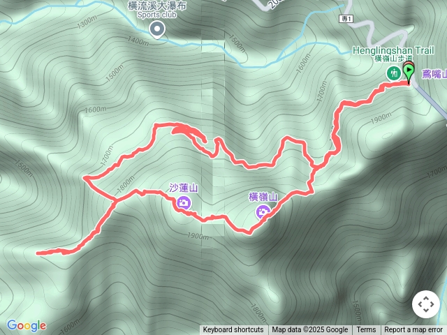 橫嶺山／沙蓮山／笛吹山O繞