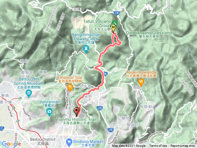 天母古道直上七星加東峰