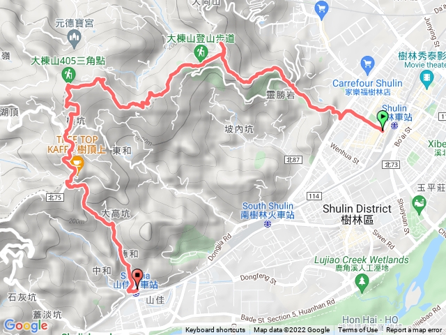 樹林大棟山、青龍嶺、大同山步道山佳下