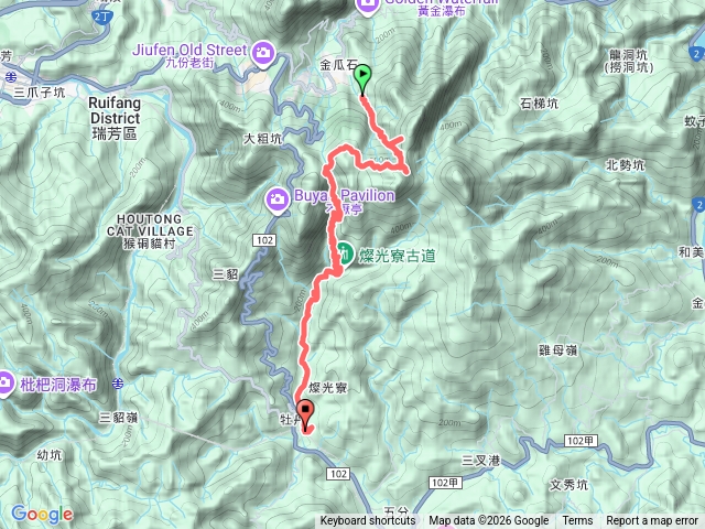 金東坑古道+貂山古道(含 本山六坑風坑,瑞三金礦二坑口)預覽圖