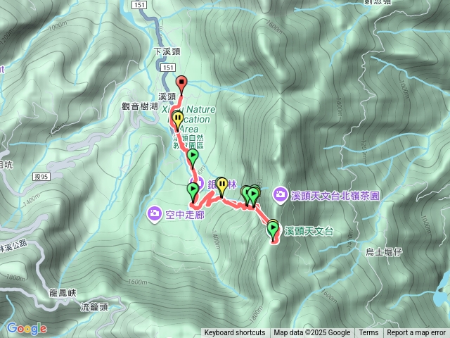 早安2025100510：17登溪頭天文臺步道祝順心如意。_
