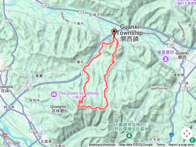 2025-05-22新竹關西-南坪林山-陳屋山-坑尾山-芎蕉窩山-牛欄窩山-中坑山-旱坑林山〇行