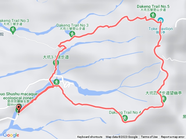 大坑頭嵙山（新3之1上頭嵙山4號下）猴園起登