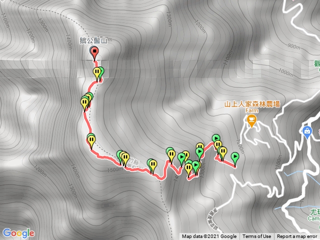 山上人家往鵝公髻山