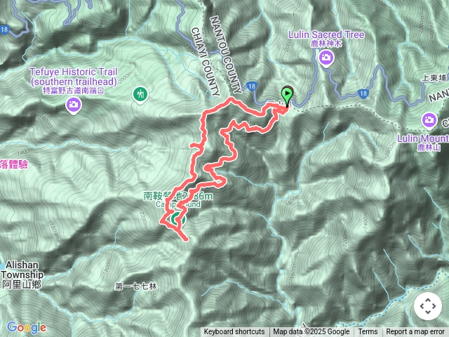 南鞍營地-北霞山-東水山-兒玉山