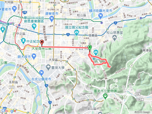 信義路五段-象山六巨石-拇指山-和興炭坑