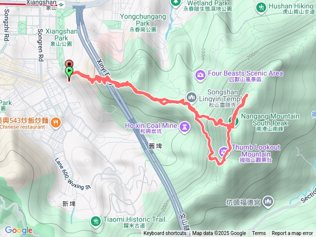 20250828象山抖上南港山繞拇指峰下山