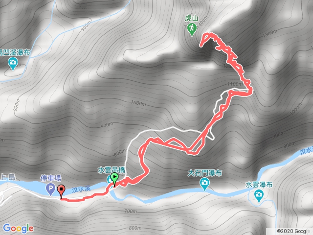 虎山路徑（下雨）