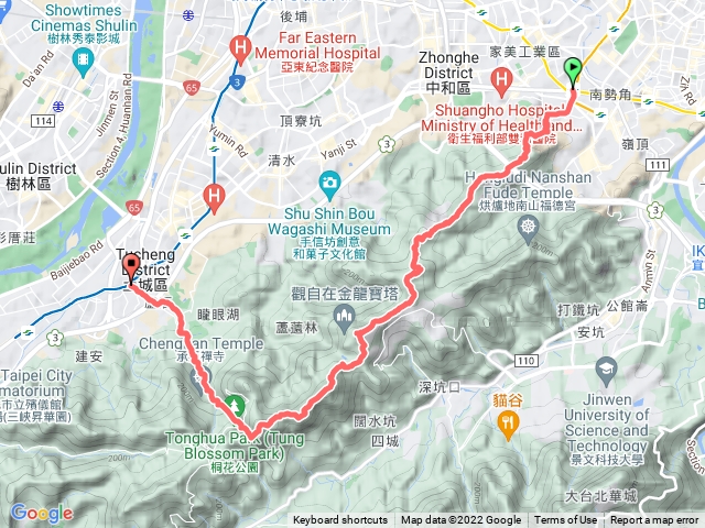 天上山系-牛埔頭山-五尖山-文筆山-五城山-天上山-望月亭- 桐花公園-賞螢步道