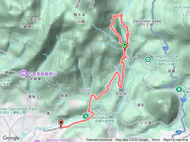 20260808草山觀瀑吊橋-猴崁圳古道-青楓步道-頂湖山東北峰-圳內-十八份圳步道-頂湖福德宮-頂湖站預覽圖