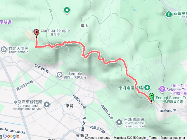 鳳崎落日步道天德堂往蓮花寺