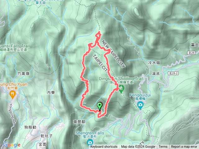 荷蘭古道，高頂山，北五指山，杏林山，頂山，頂山南峰預覽圖