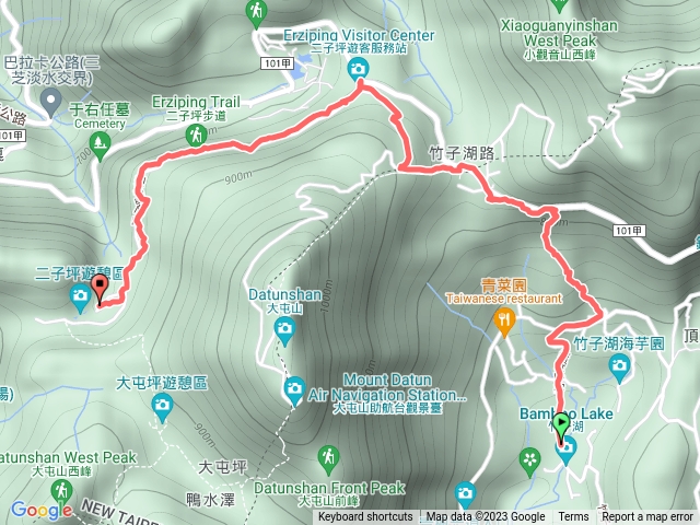 竹子湖到二子坪