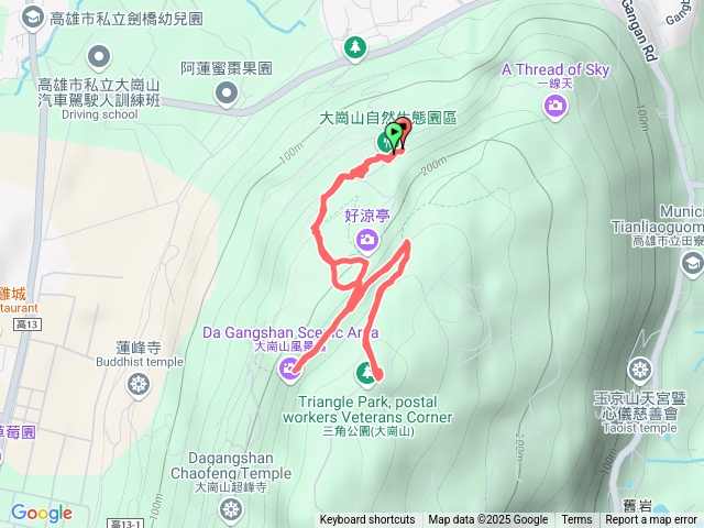 大崗山停車場-大崗山三角點