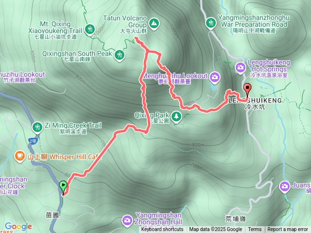 苗圃-七星山-冷水坑