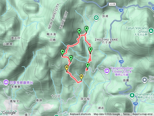 20260621草山觀瀑吊橋 猴崁水圳古道 滾水頭 青楓步道  中正山產業道路    頂湖山 無尾崙預覽圖