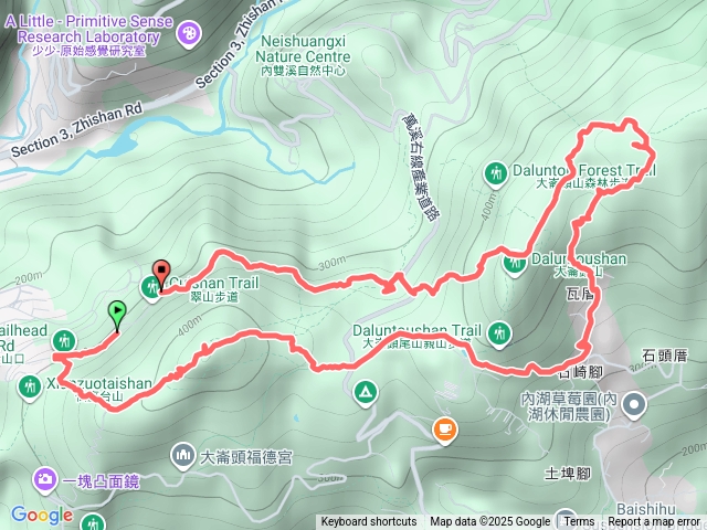中社路上繞大圈-大崙尾山-大崙湖-白石森活-翠山步道預覽圖