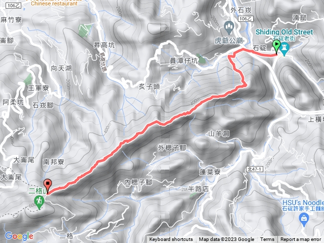 西帽子岩、炙子頭山、筆架山